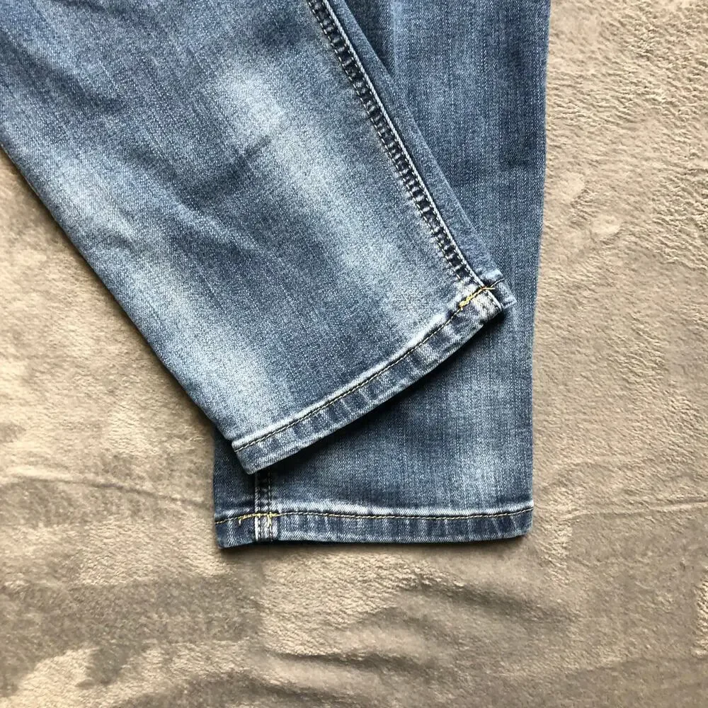 Vintage Democracy Distressed Skinny‎ Jeans Women's Size 10 Light Blue Denim